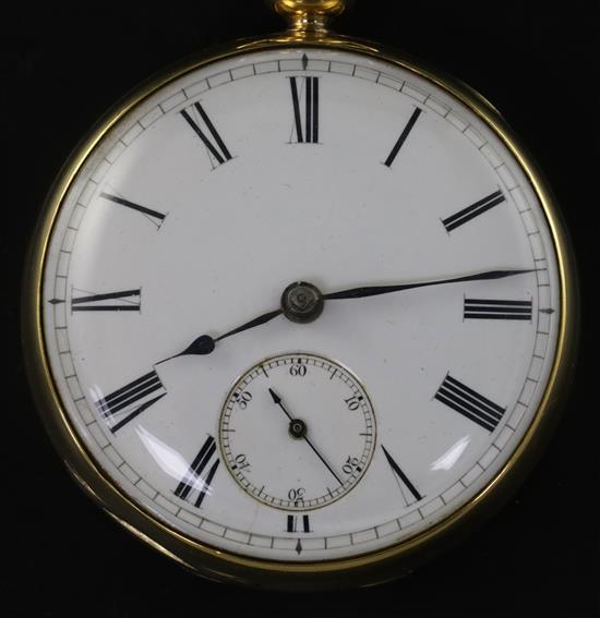 Sigismund Rentzsch, St James Square, London. An 18ct gold open-face key-wind pocket watch,